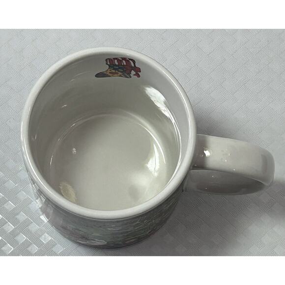 VTG BY CIC BETTY WHITAKER CHRISTMAS SANTA, TREE & FIRE PLACE COFFEE CUP/MUG - Picture 7 of 11